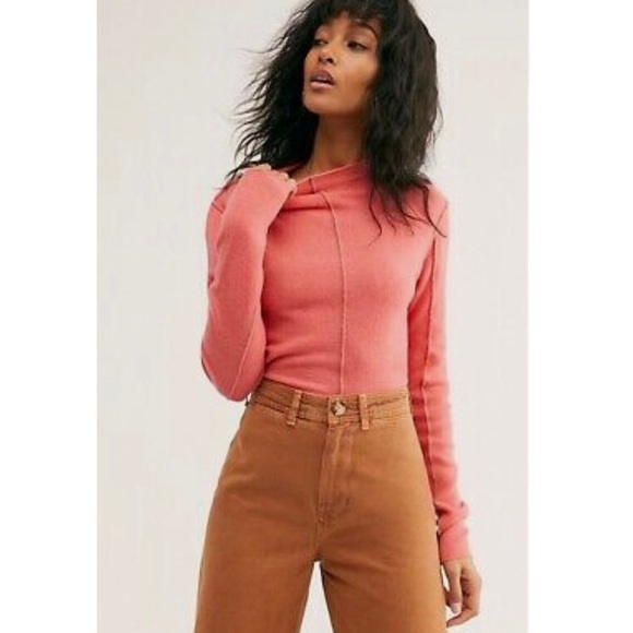 Free People Tops - Free People Save My Love Cashmere Sweater in Pink Rose